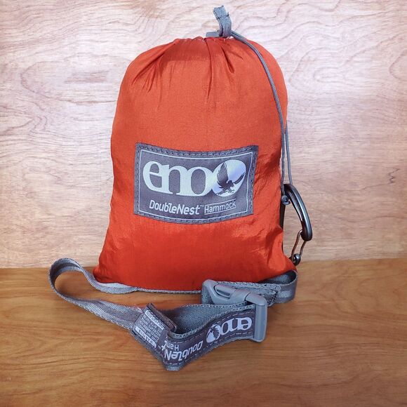 Eno Other - Eno Double Nest Hammock Two Tone Orange Gray Lightweight 2 Person 400LB Max